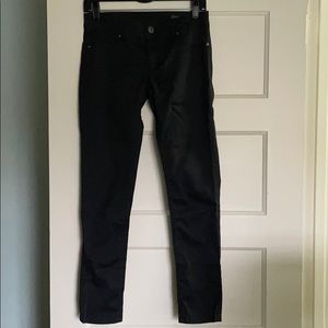 DL1961 coated black jeans